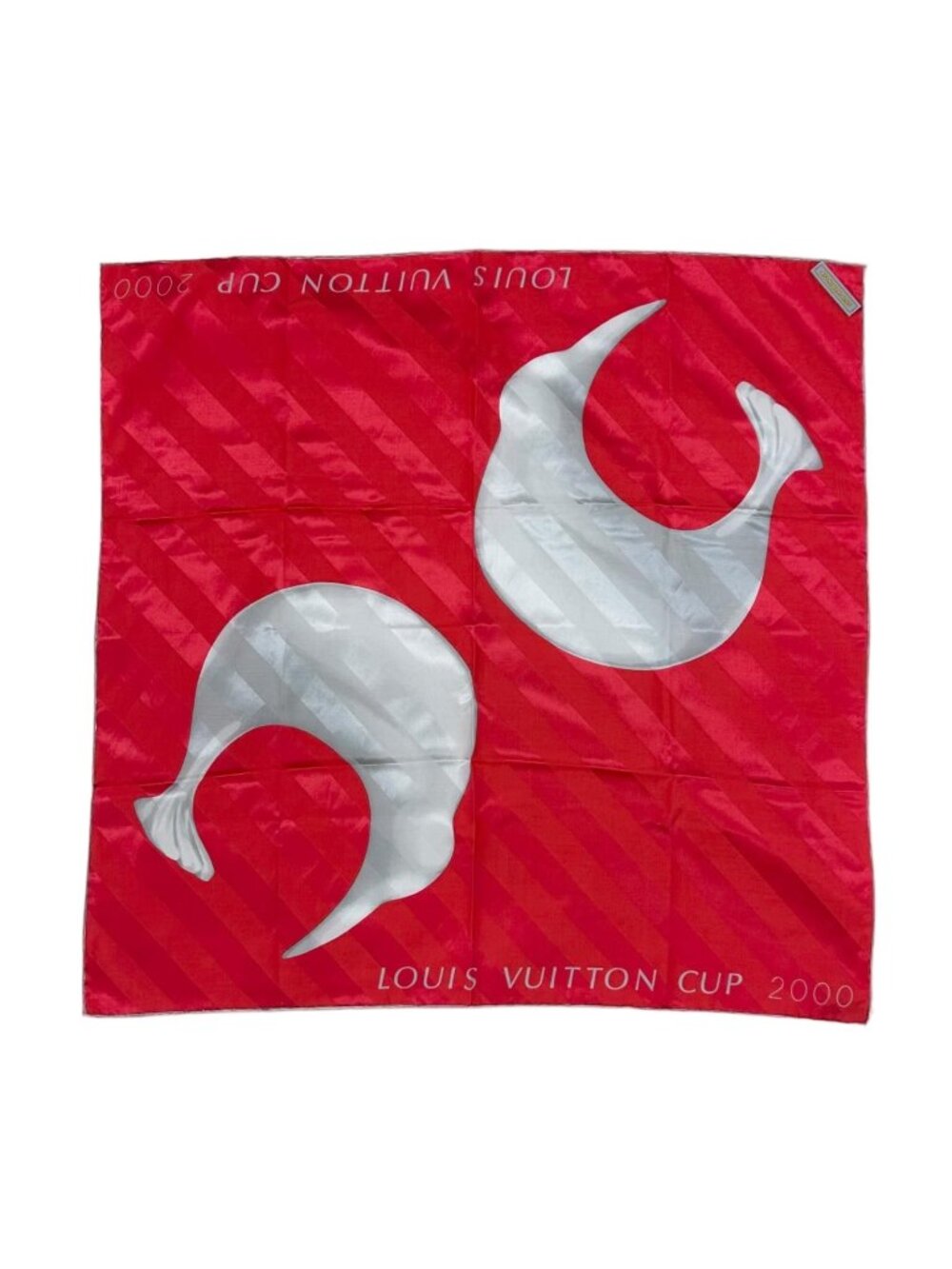 Louis Vuitton LV Cup Silk Red Scarf - Picture 1 of 7
